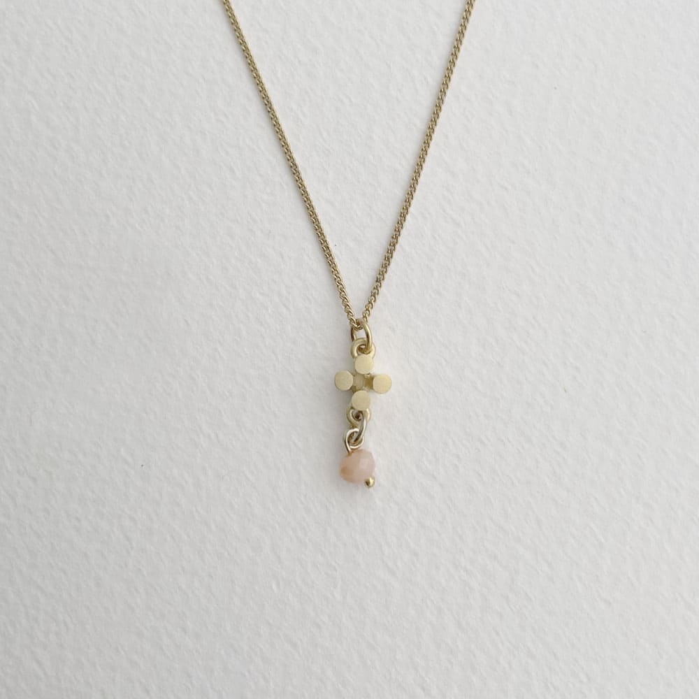 Solitaire Cross Pendant
