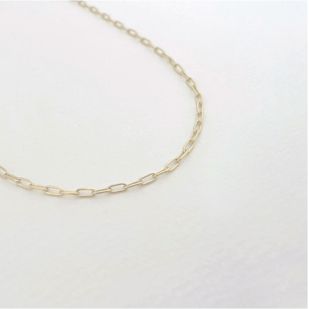 Rock and Soul thin chain necklace Gold