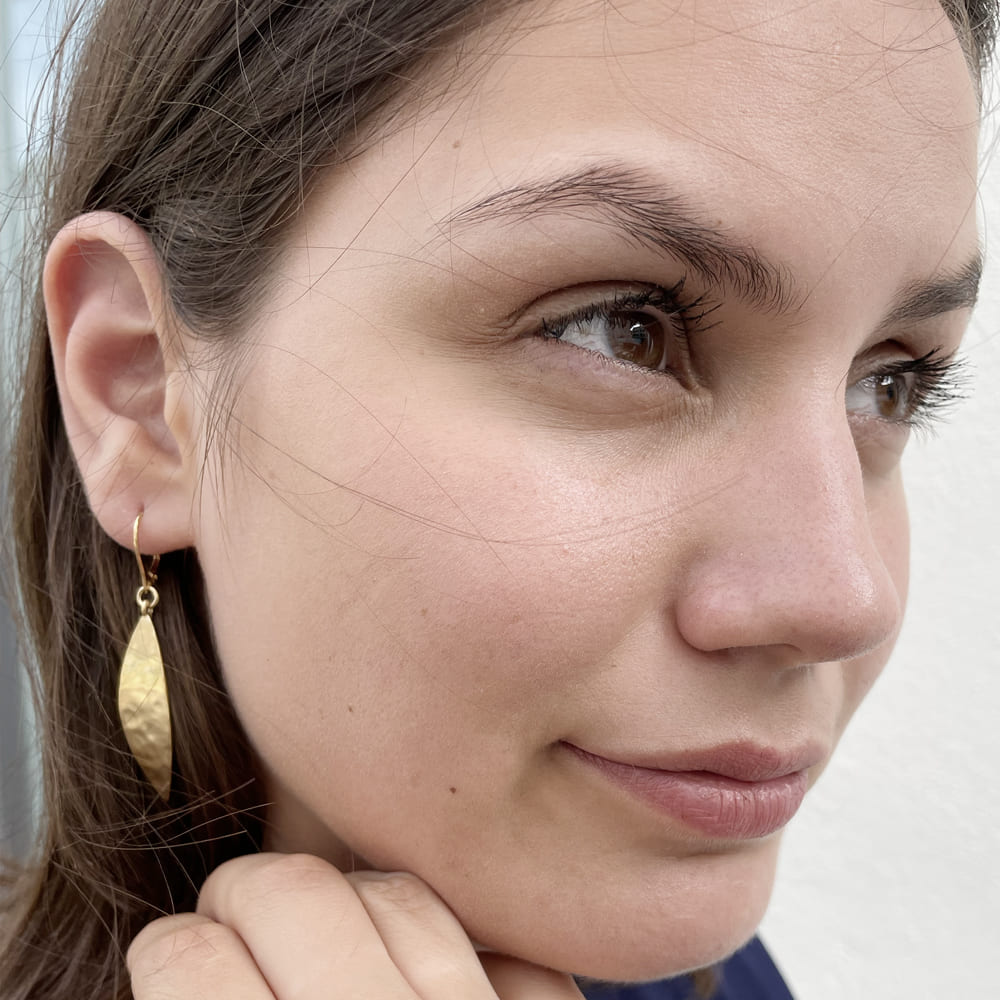 Miss Lemon M hippies Earrings Gold