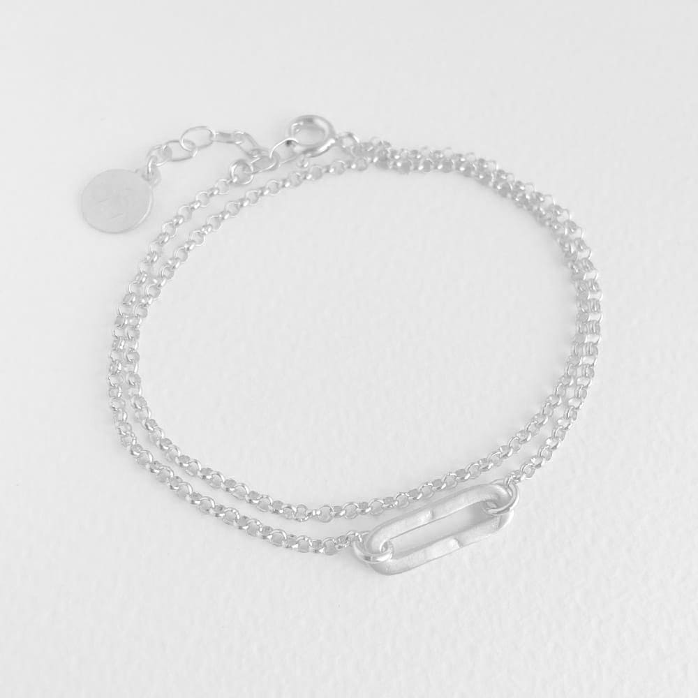 Rock and Soul S double Bracelet silver