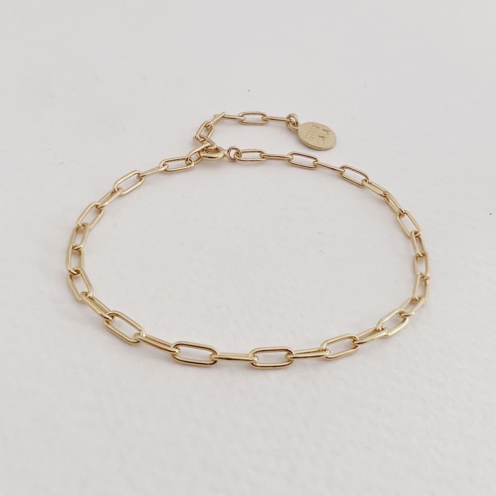 Rock and Soul Thin Bracelet Gold