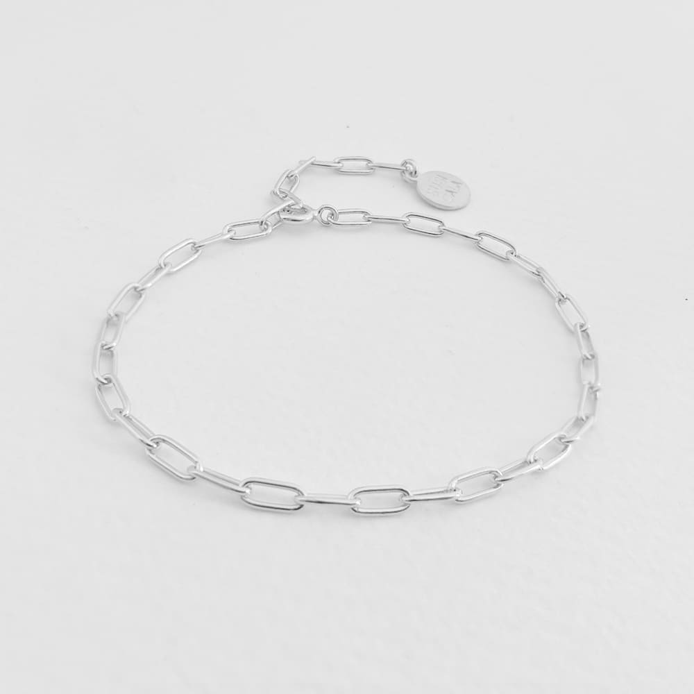 Rock and Soul Thin Bracelet Silver