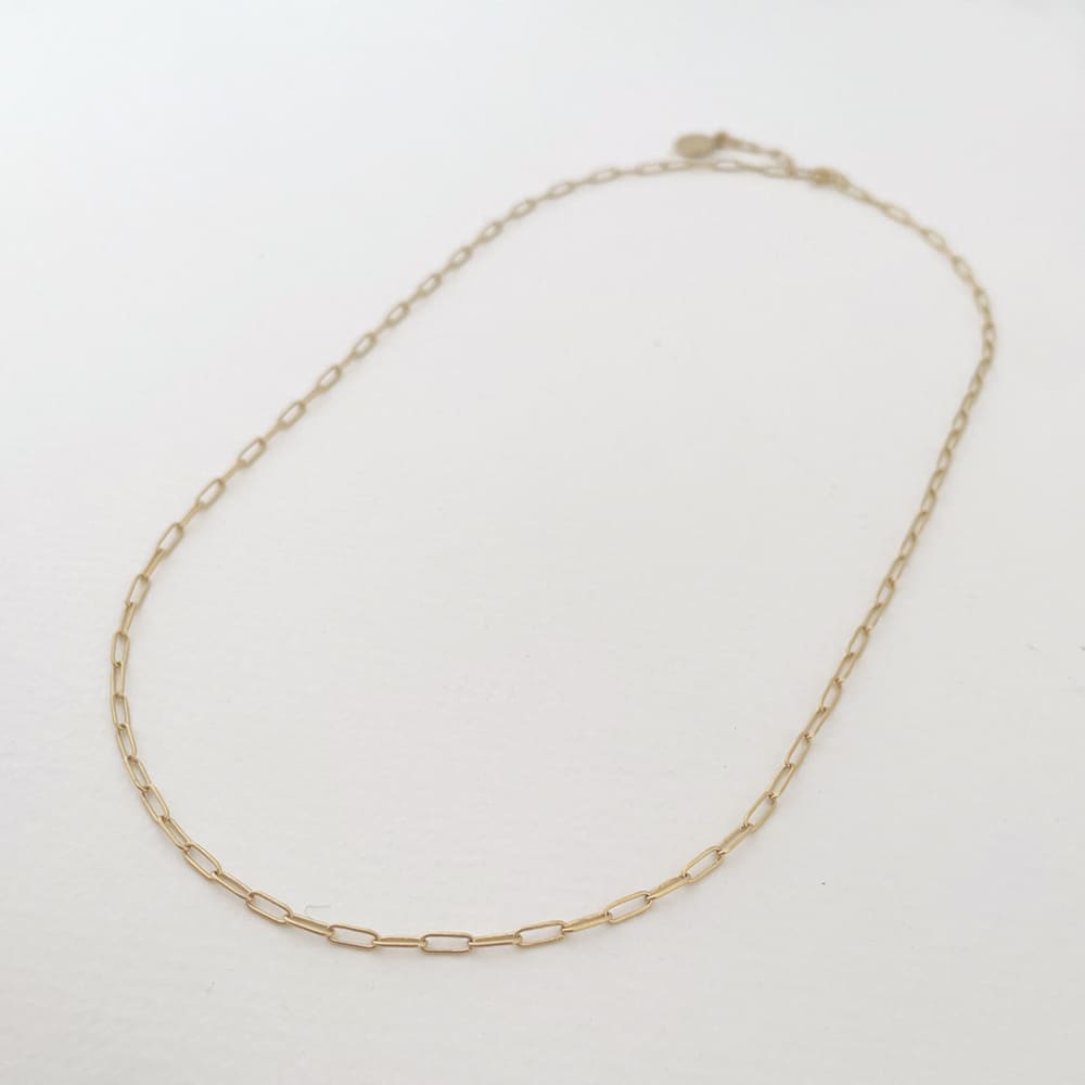 Rock and Soul super thin chain necklace Gold