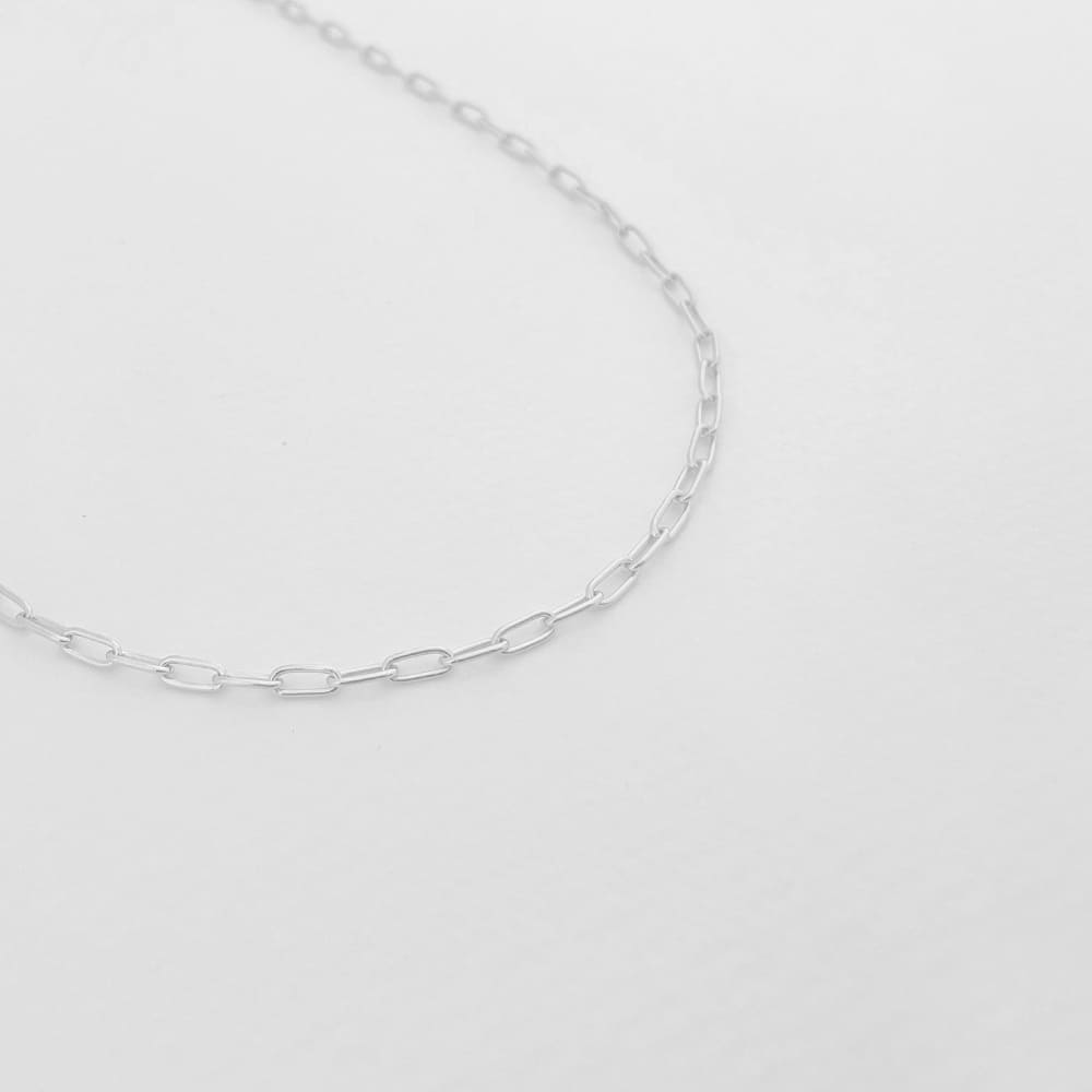 Rock and Soul thin chain necklace Silver