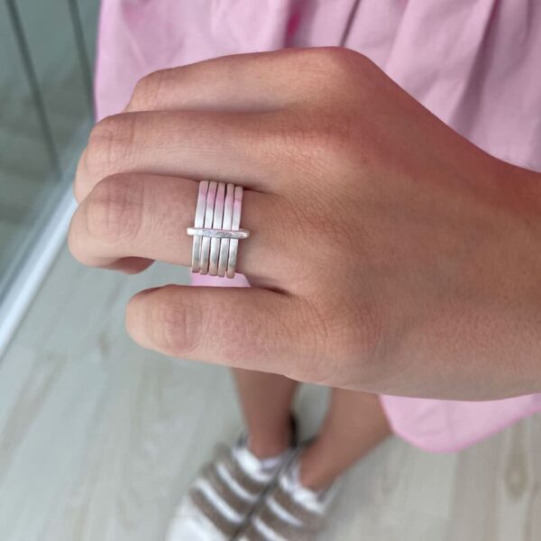 Sophie 5Mix Ring Silver