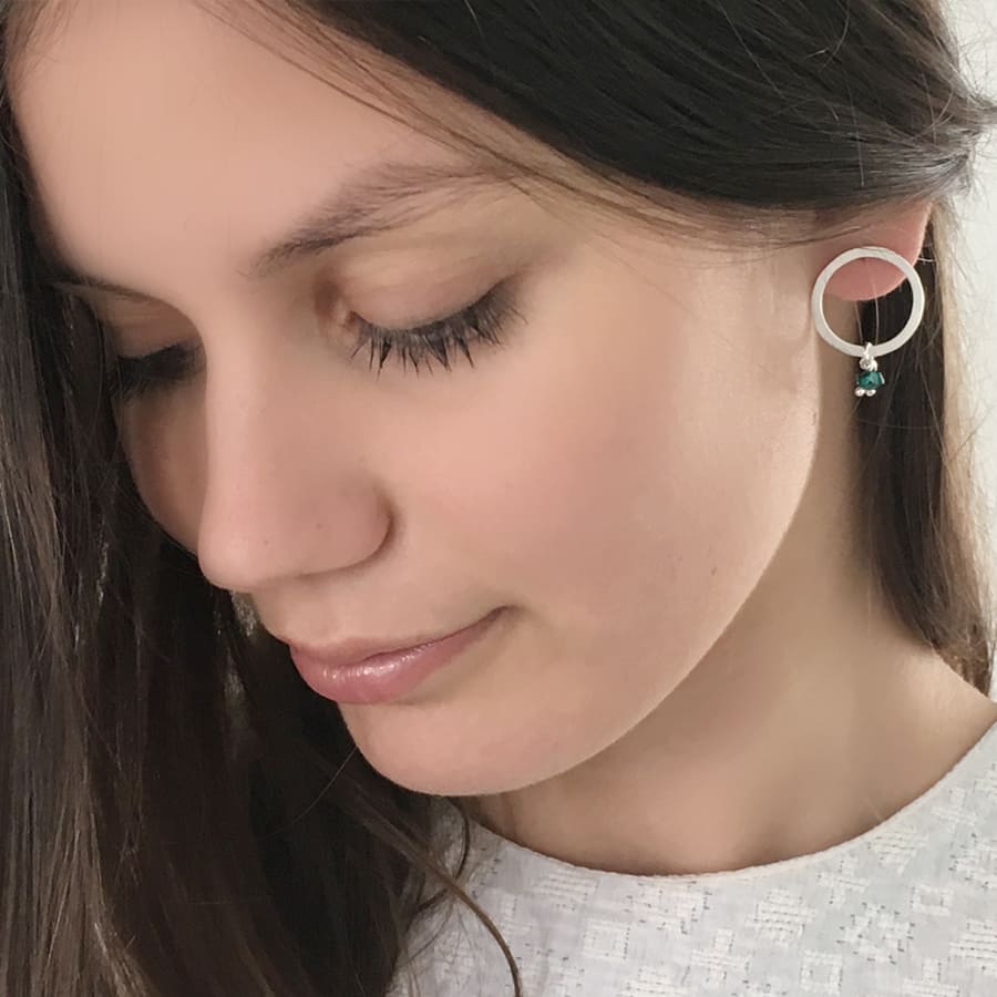 carmen earrings silver